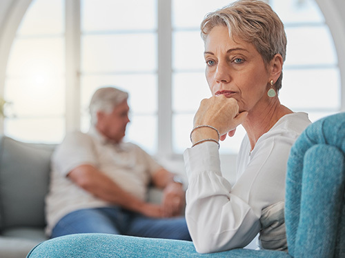 Older Couple Having Relationship Issues
